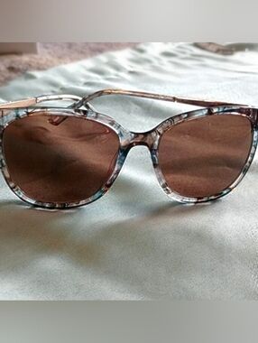 bebe Blue Tortoise Frame Sunglasses with Brown Lenses